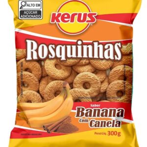 Rosquinha kerus 300g banana c/ canela
