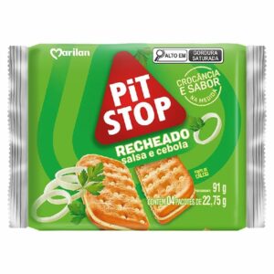 Biscoito recheado marilan pit stop 91g salsa e cebola