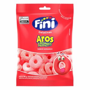 Gelatina fini 80g aros de morango