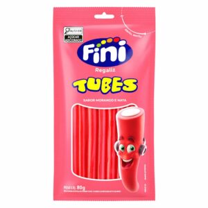 Gelatina fini 80g tubes morango