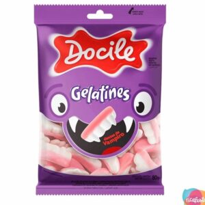 Gelatina docile 80g dentes de vampiro