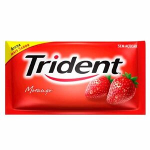 Chiclete trident 21s morango