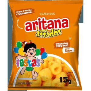 Salgadinho aritana 15g bacon