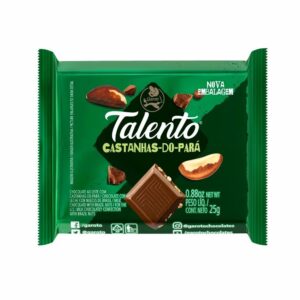 Chocolate garoto talento 25g castanha-do-para