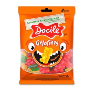 Gelatina docile 70g ursinhos liso