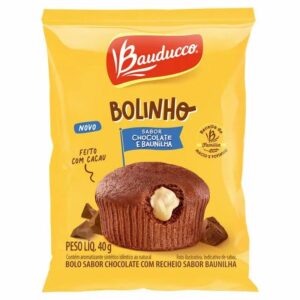 Bolinho bauducco 40g chocolate c/ recheio de baunilha