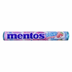 Drops mastigavel perfetti mentos tubo 37,5g yogurt de morango