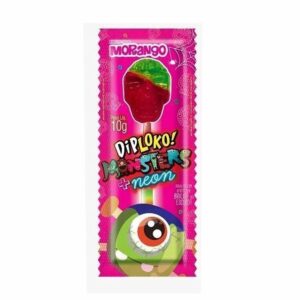 Pirulito danilla dip loko neon caveira