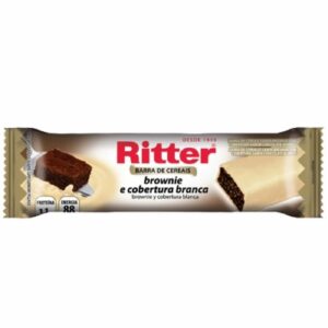 Barra de cereal ritter brownie c/ cobertura branca