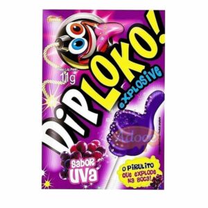 Pirulito danilla dip loko explosive uva