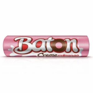 Chocolate garoto baton 16g creme morango