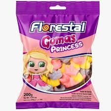 Bala de goma florestal 150g princesas
