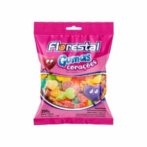 Bala de goma florestal 150g coracao