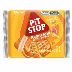Biscoito recheado marilan pit stop 91g misto quente