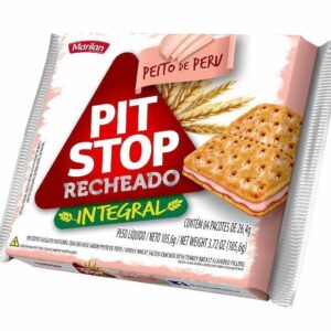 Biscoito recheado marilan pit stop 91g peito de peru
