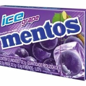 Drops mastigavel perfetti mentos caixinha ice grape