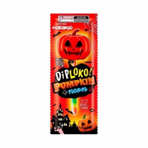 Pirulito danilla dip loko neon cabeca de abobora