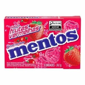 Drops mastigavel perfetti mentos caixinha frutas vermelhas