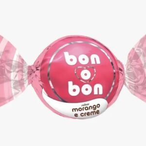 Bombom arcor bonobon morango e creme