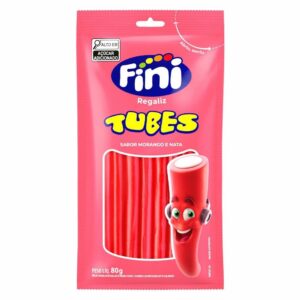 Gelatina fini 80g tubes morango