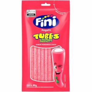 Gelatina fini 80g tubes morango acido