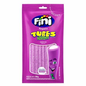 Gelatina fini 80g tubes uva acida