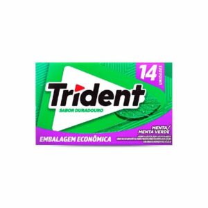 Chiclete trident 14s menta