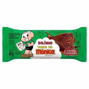 Bolinho casa suiça 35g turma da monica chocolate c/ recheio de chocolate