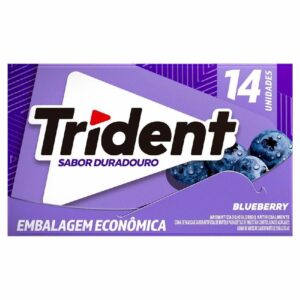 Chiclete trident 14s blueberry