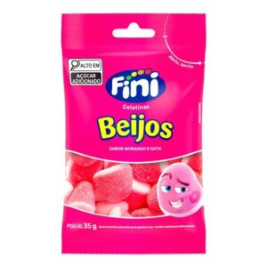 GELATINA FINI 35G BEIJO DE MORANGO