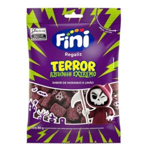 GELATINA FINI 80G TERROR MORANGO E LIMAO