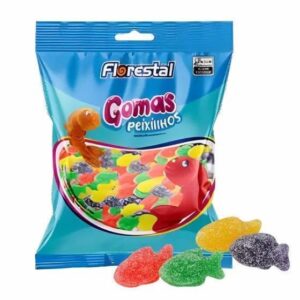 Bala de goma florestal 150g peixinho